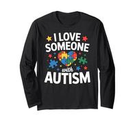 I Love Someone with Autism Kids Maglia a Manica