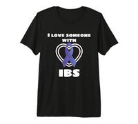 I Love Someone with IBS Irritable Bowel Syndrome Awareness Maglietta Premium