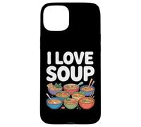 I Love Soup Ramen Brod Noodles Fan Art Custodia per iPhone 15 Plus