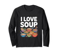 I Love Soup Ramen Brod Noodles Fan Art Maglia a Manica