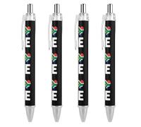 I Love South Africa, penna a sfera con stampa, retrattile, fusto rotondo, punta fine, 0,5 mm, 1/2/4 pezzi