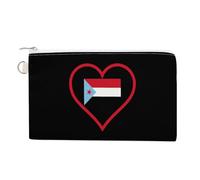 I Love South Yemen e Heart Coin Purse Fashion Canvas Pouch Portable Wallet Makeup Bag per uomo donna, Stile:, Taglia unica, Portamonete