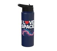 I Love Space Galactic Cosmos Nebulosa Stainless Steel Insulated Water Bottle