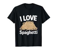 I Love Spaghetti Enthusiast Dichiarazione Maglietta