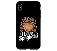 I Love Spaghetti Noodles Polpette Divertimento Custodia per iPhone XS Max