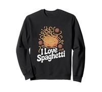 I Love Spaghetti Noodles Polpette Divertimento Felpa