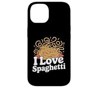 I Love Spaghetti Pasta Humor Noodle Fun Design Custodia per iPhone 14