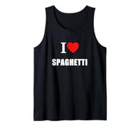 I Love Spaghetti per Cuochi Chef E Amanti del Cibo Italiano Canotta