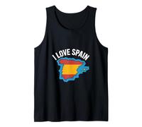 I Love Spain Map Entusiast Design Canotta