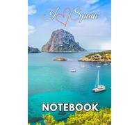 I Love Spain Notebook: Spain Travel Journal, 120 Lined Pages, 6"x9"