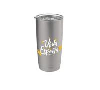 I Love Spain, Viva Espana Spain Illustration Graphic Design Bicchiere termico in acciaio inox doppia parete
