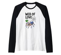I Love Spiders Carino Tarantola Pet Aracnid Lover Maglia con Maniche Raglan