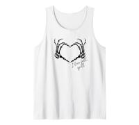 I Love Spooky Season Scheletro Cuore Halloween Design Canotta