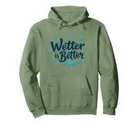 I Love Squirter: Wetter Is Better Grafica Umoristica per Adulti Felpa con Cappuccio