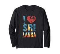 I Love Sri Lanka Beach Sri Lanka Maglia a Manica