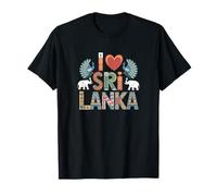 I Love Sri Lanka Travel Sri Lanka Maglietta