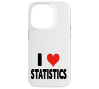 I Love Statistics - Cuore Carino Divertente Matematico Matematico Custodia per iPhone 14 Pro