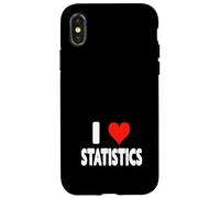 I Love Statistics - Cuore Carino Divertente Matematico Matematico Custodia per iPhone X/XS