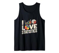 I Love Statistics Grafici Grafico a torta di dadi Canotta