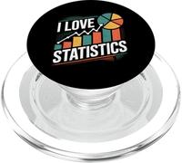 I Love Statistics Grafico divertente Grafico a torta PopSockets PopGrip per MagSafe