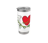 I Love Stick Bugs Bicchiere termico in acciaio inox doppia parete