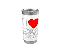 I Love Sticky Toffee Pudding Bicchiere termico in acciaio inox doppia parete