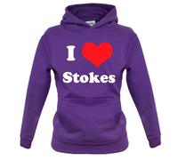 I Love Stokes - Bambini Felpa/Maglione - Cricket Tour Ashes Ben Player Bat Fan