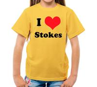 I Love Stokes - T-Shirt - Cricket Tour Ashes Ben Player Bat Ventola Love