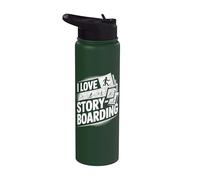 I Love Storyboarding Viaggio Creativo Stainless Steel Insulated Water Bottle
