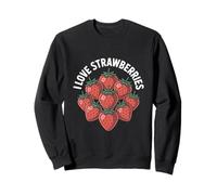 I Love Strawberries Gustosa Delizia Dolce Felpa