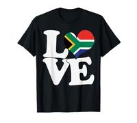 I Love Sud Africa Bandiera Cuore Patriottico Viaggio Maglietta