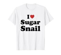 I Love Sugar Snail Maglietta