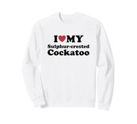 I Love Sulphur-Crested Cockatoo Felpa