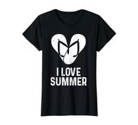I Love Summer - Infradito Bianche a Forma di Cuore per Uomini, Donne e Bambini Maglietta con Stampa Grafica Economica