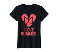 I Love Summer - Infradito Bianche a Forma di Cuore per Uomini, Donne e Bambini Maglietta con Stampa Grafica Economica