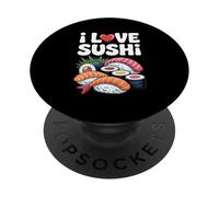 I Love Sushi Cucina Giapponese Appassionato Design PopSockets PopGrip Adesivo