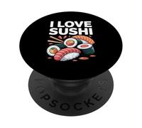 I Love Sushi Cucina Giapponese Divertimento PopSockets PopGrip Adesivo