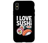 I Love Sushi Divertente Sushi Lover Citazione Custodia per iPhone X/XS