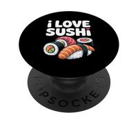 I Love Sushi Fun Food Progettazione grafica PopSockets PopGrip Adesivo