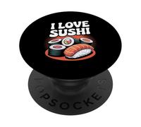 I Love Sushi Rolls Sushi Nigiri Passion PopSockets PopGrip Adesivo