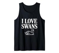 I Love Swans - Simpatico Amante dei cigni per Gli Appassionati di Uccelli Canotta