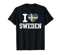 I Love Sweden Heart Swedish Maglietta