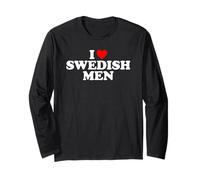 I Love Swedish Men Maglia a Manica