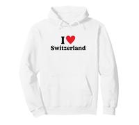 I Love Switzerland Felpa con Cappuccio