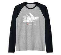I Love Sydney Teatro dell'Opera Australia Opera House Maglia con Maniche Raglan
