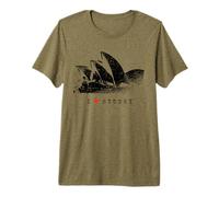 I Love Sydney Teatro dell'Opera Australia Opera House Maglietta Premium