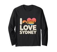 I Love Sydney Tramonto Silhouette Maglia a Manica