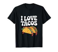I Love Tacos Bold Statement Fun Maglietta