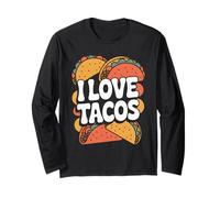 I Love Tacos Cucina Messicana Divertimento Maglia a Manica