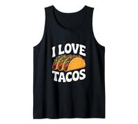I Love Tacos, divertente design per amanti dei tacos Canotta
